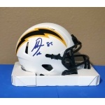 Antonio Gates signed Chargers Lunar Eclipse Mini Helmet